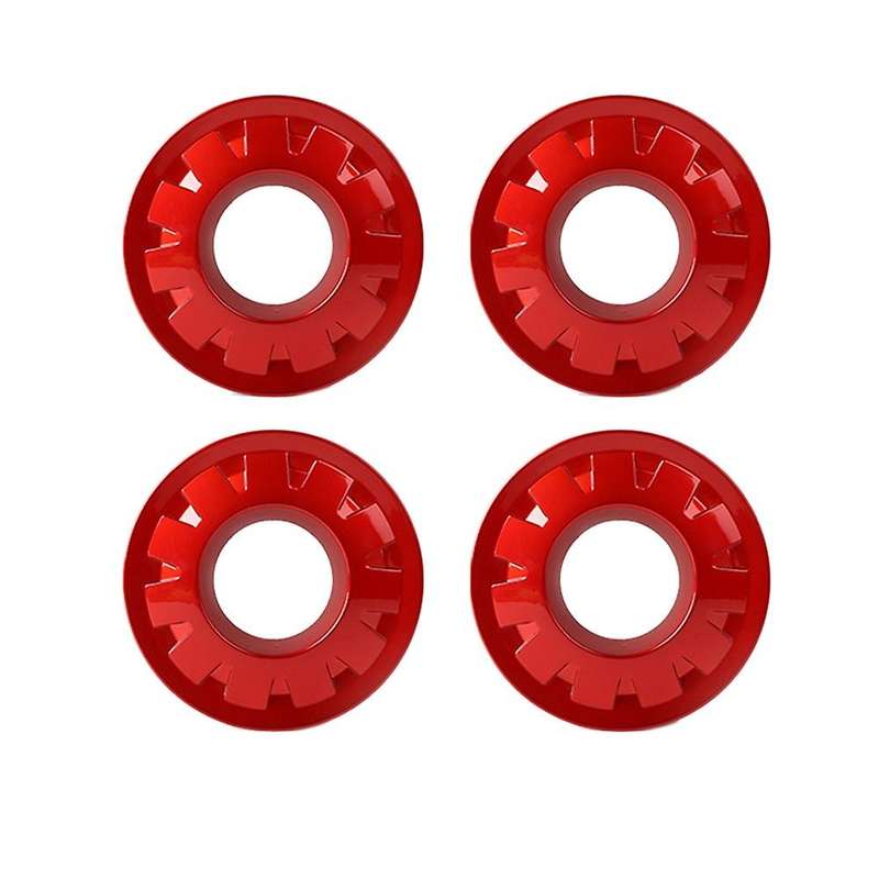 For Tesla Model Y Original 20inch Rim Wheel Center Hubcaps 4pcs Red