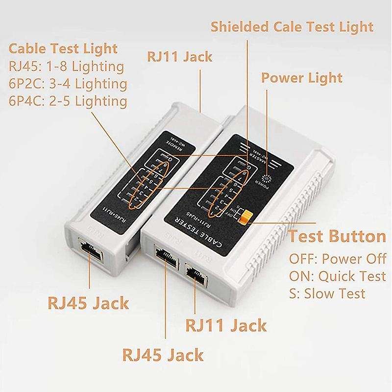 Cat5 /6a /7 Modular Crimper (black) with Rj45/12/11 Network Tool Kit