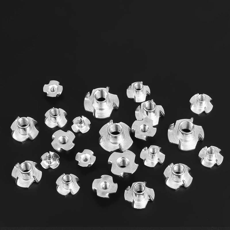 245pcs Zinc Plated M3/m4/m5/m6/m8/m10 4 Claws Nut Tee Nut Furniture