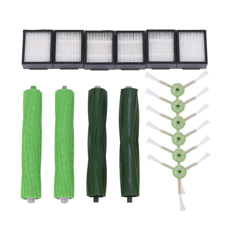 6x Filter+6xside Brush+4xbrush for Irobot Roomba I7 E5 E6 I Series