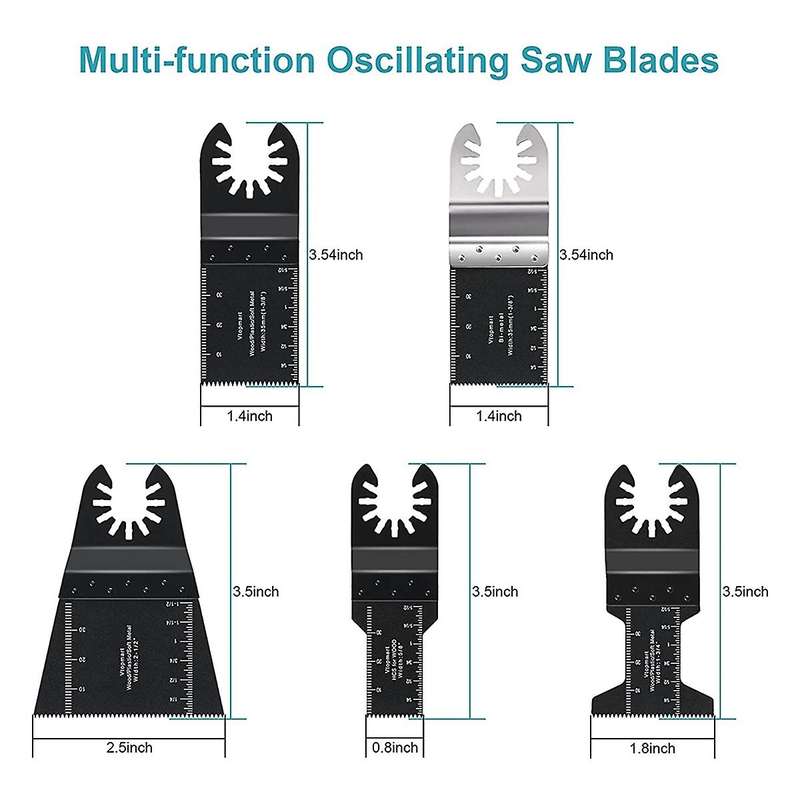 24pcs Metal Saw Blades Compatible with Fein Multimaster Porter Cable