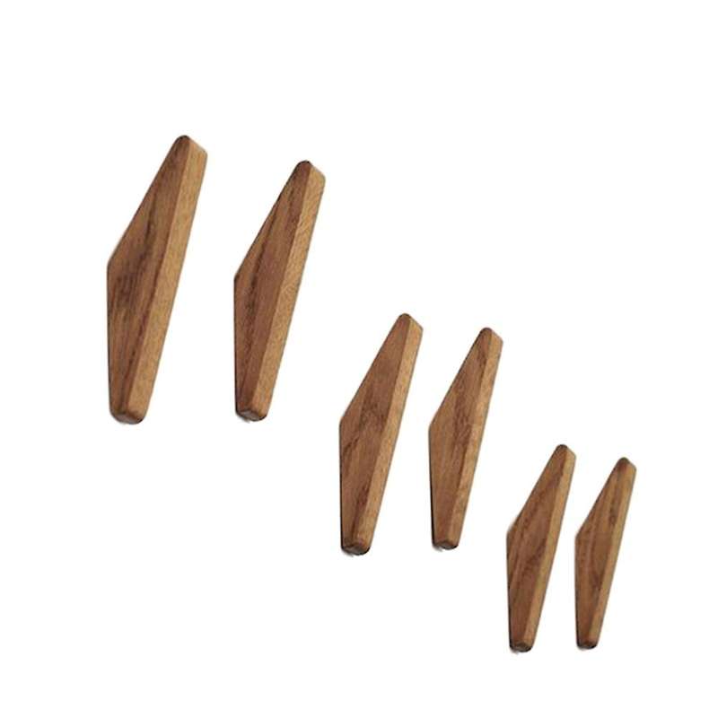 Natural Wood Clothes Hanger Wall Mounted Coat Hook Decorative Holder