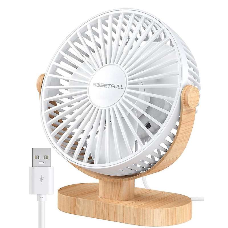 Small Usb Desk Fan 3 Speeds Portable Personal Desktop Table Fan,a
