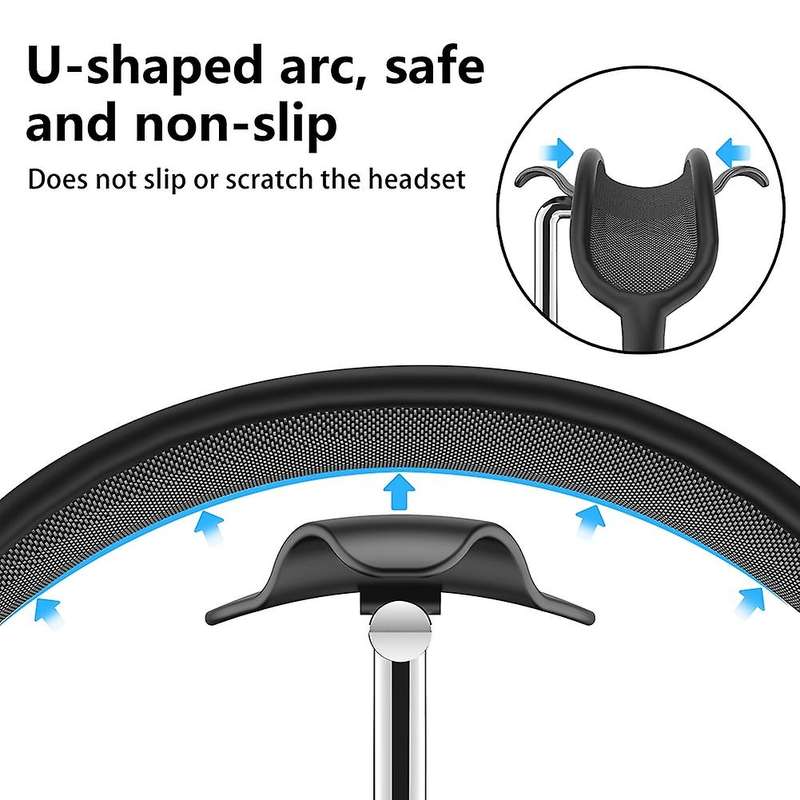 Headphone Holder, Earphone Non-slip Holder, Headset Desktop(black)