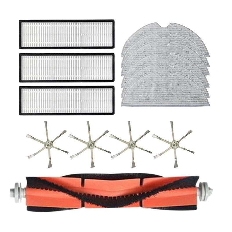 14pcs Main Side Brush Mop Cloths Hepa Filter for Xiaomi Mijia 2c