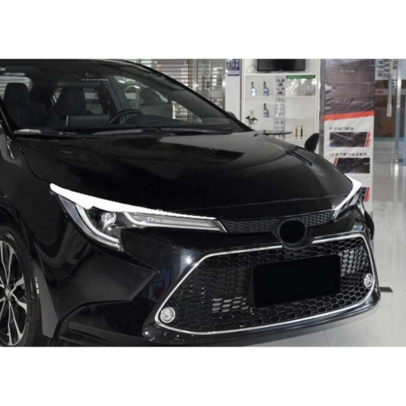 Car Headlights Eyebrow Sticker Trim Cover for Levin 2019-2021 White