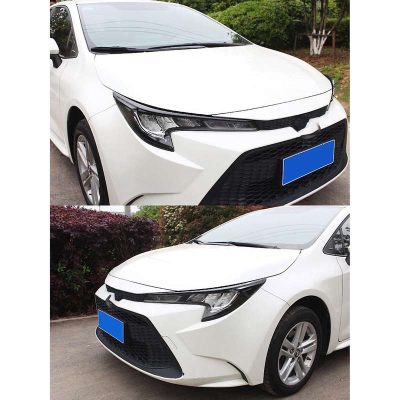 Car Headlights Eyebrow Sticker Trim Cover for Levin 2019-2021 White