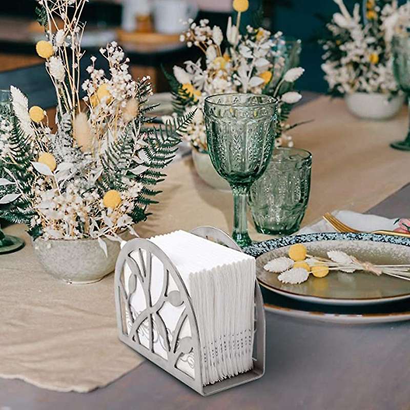 Metal Napkin Holder - Tissue Holder for Kitchen, and Outdoor Use