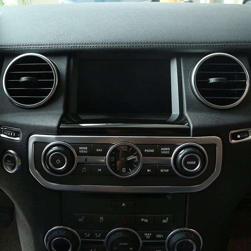 Car Navigation Gps Screen Below Panel Cover Trim Sticker(silver)