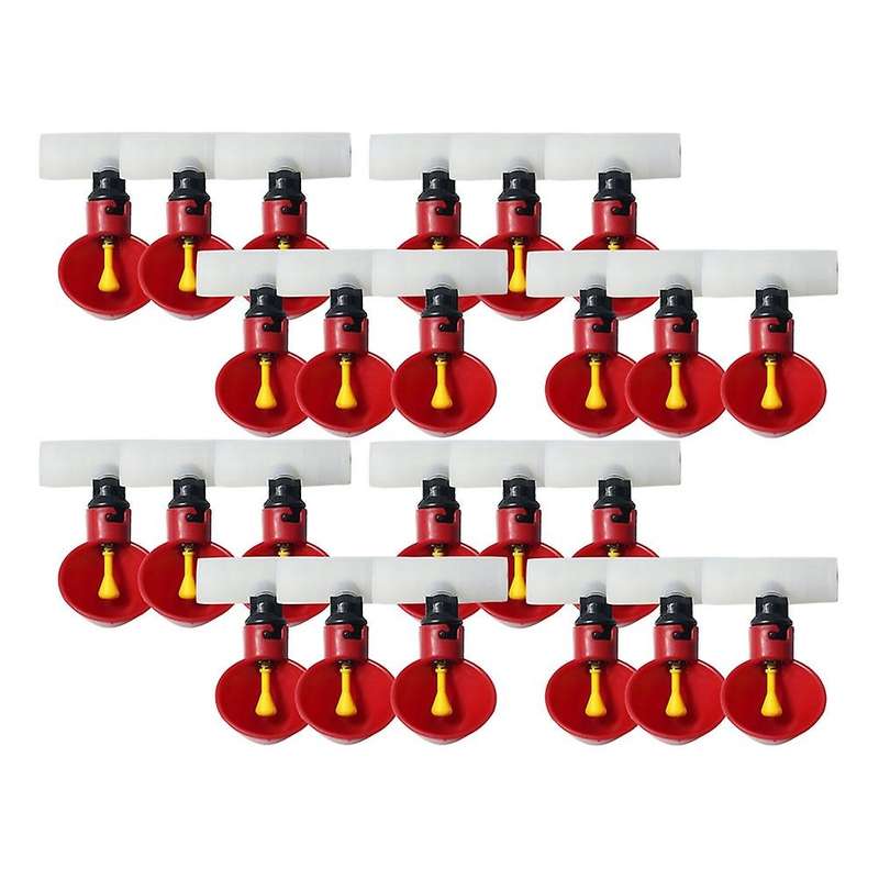 24pcs Chicken Watering Automatic Poultry Feeding Drinkers