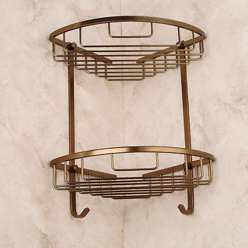 Wall Mounted Antique Finish Aluminum Bathroom Shower Double Layer