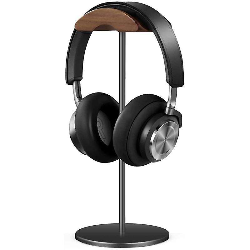 Headset Holder Made Of Walnut Wood&aluminium, Gaming Headphone Holder