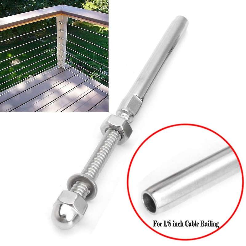 Threaded Bolt and Pedal Ball Cable Railing Kit End Fitting 0.32 Cm