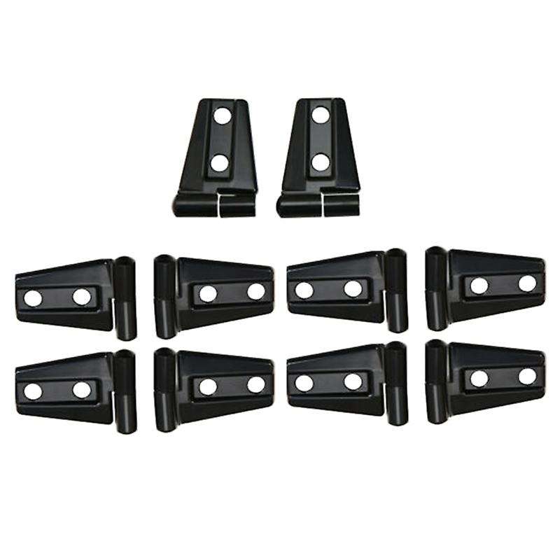 10x Hood & Door Hinge Cover for 2007-2017 Jeep Wrangler Jk Jku Car