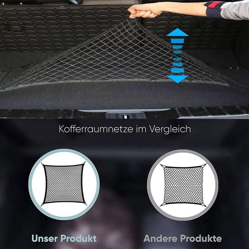 100x60cm Boot Luggage Net, Elastic Nylon Fixed Luggage Net