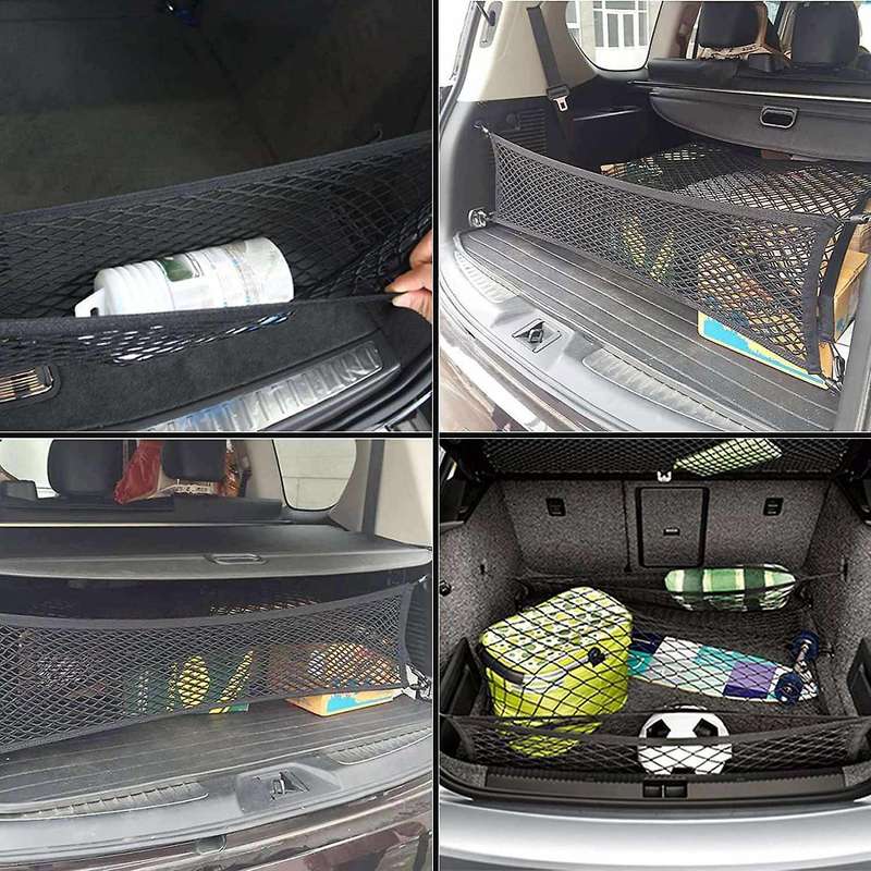 100x60cm Boot Luggage Net, Elastic Nylon Fixed Luggage Net