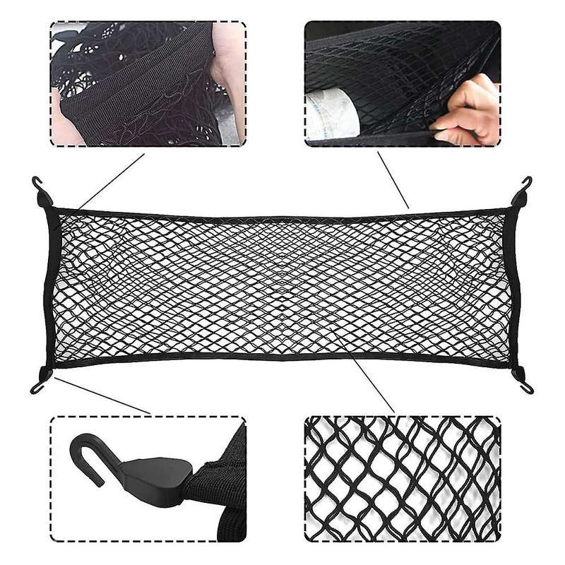 100x60cm Boot Luggage Net, Elastic Nylon Fixed Luggage Net