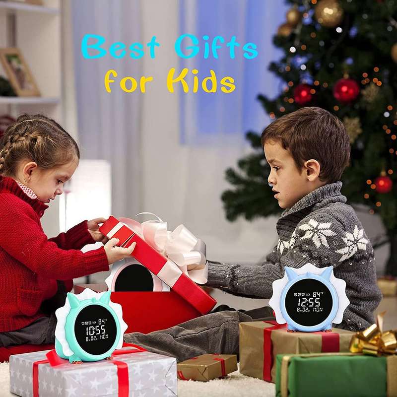 Kids Digital Alarm Clock for Bedroom,dinosaur Alarm Clock Green