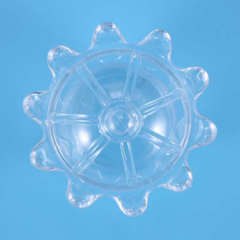 12 Pcs Candy Boxes Plastic Mini Dome with Crown Design Transparent
