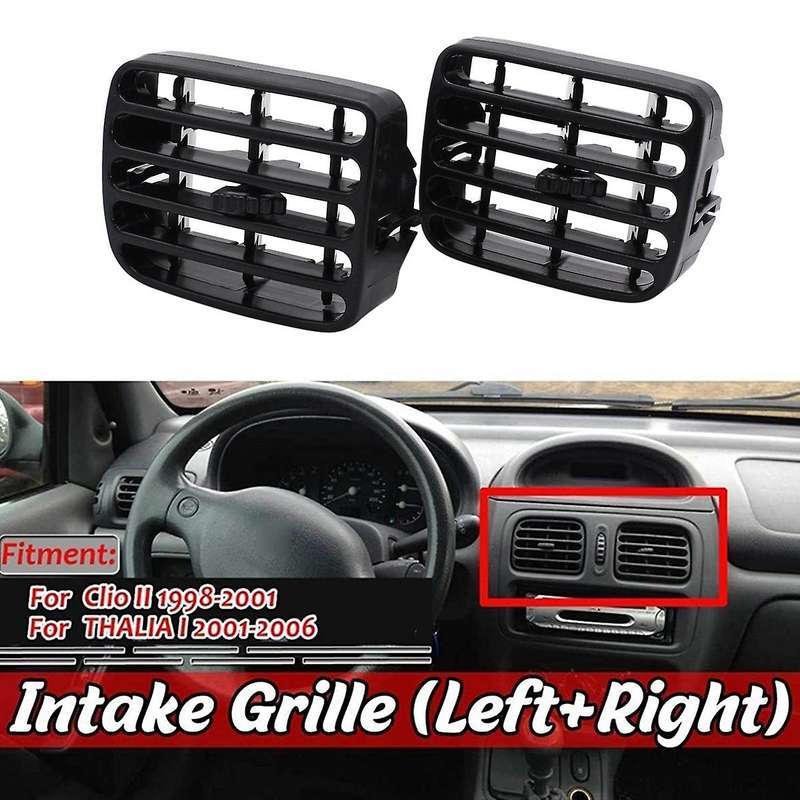 1pair Car Center Console Air Vent for Renault Clio Ii 1998-2001