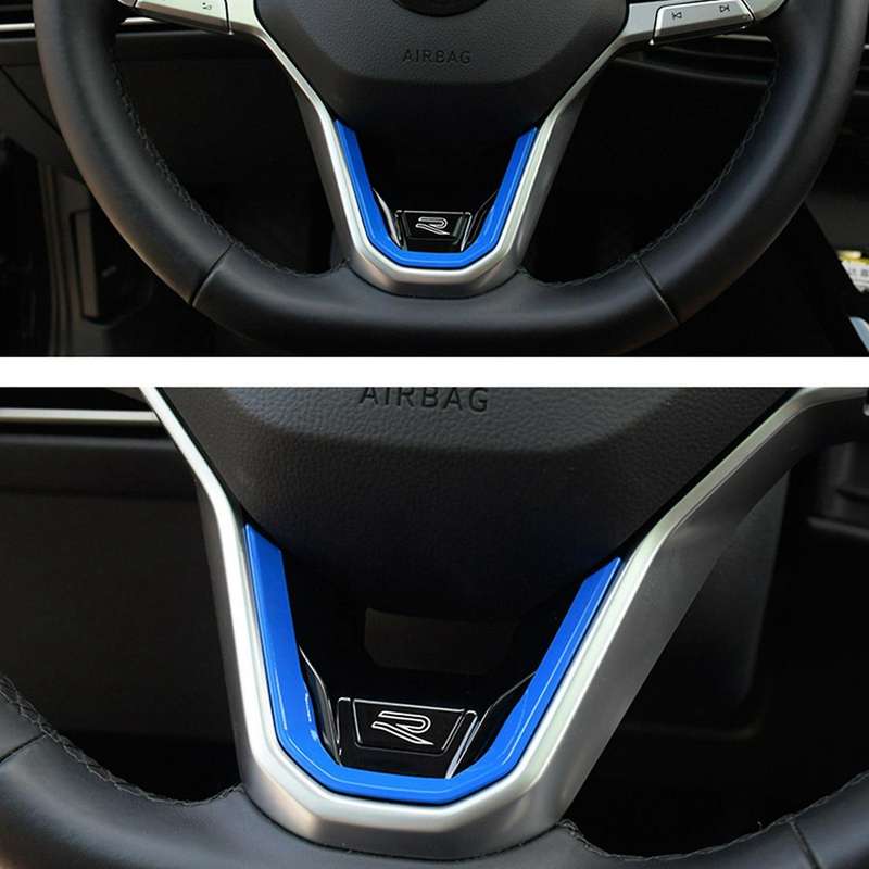 Blue Car Steering Wheel Trim for Golf 8 Mk8 Accessories 2020 2021