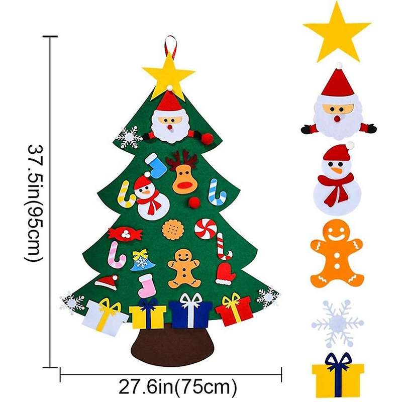 2x for Diy Decorations, Wall Hanging Christmas Tree Home,for Children