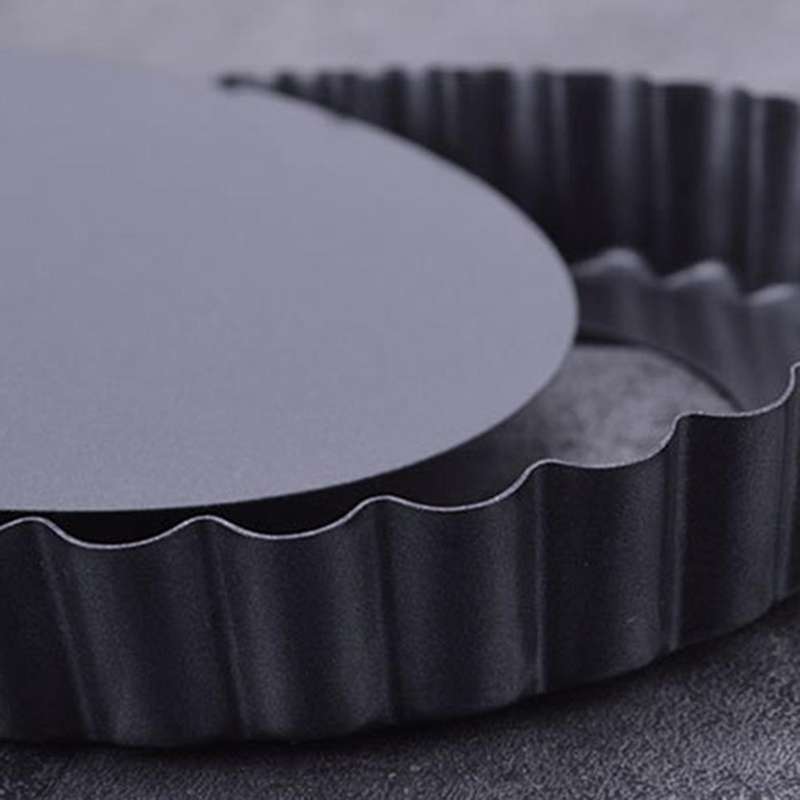 3pcs Removable Loose Bottom Quiche Tart Pan with Removable Base