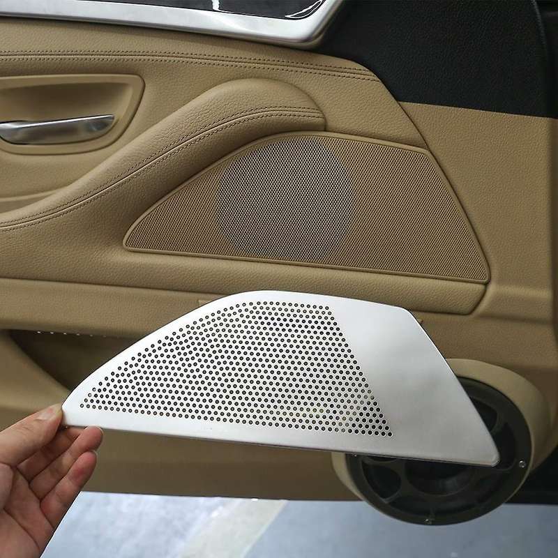 Car Door Stereo Speaker Cover for Bmw 5 Series Aluminum Alloy 2pcs
