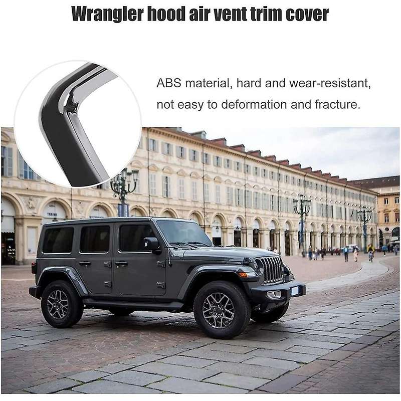 Jl Hood Vent Cover Air Intake Trim Frame for Wrangler Jl 2018+ &jt, C