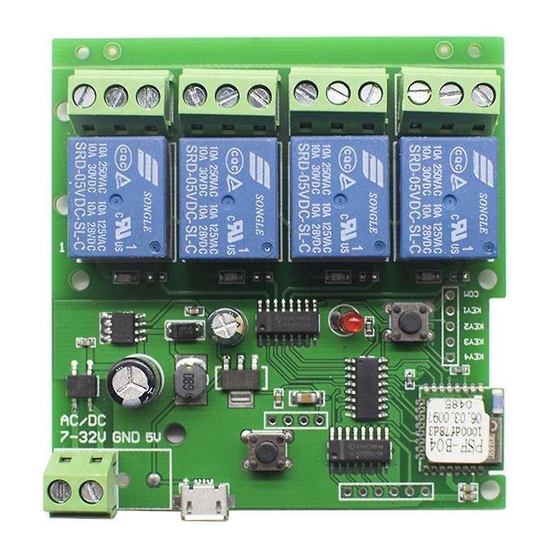 4ch Smart Relay Module Ewelink Remote Control Switch Dc7-32v Wifi