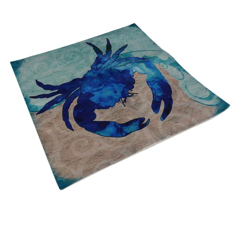 6 Pack Mediterranean Style Throw Pillow Case, 18x18inch Sea Theme