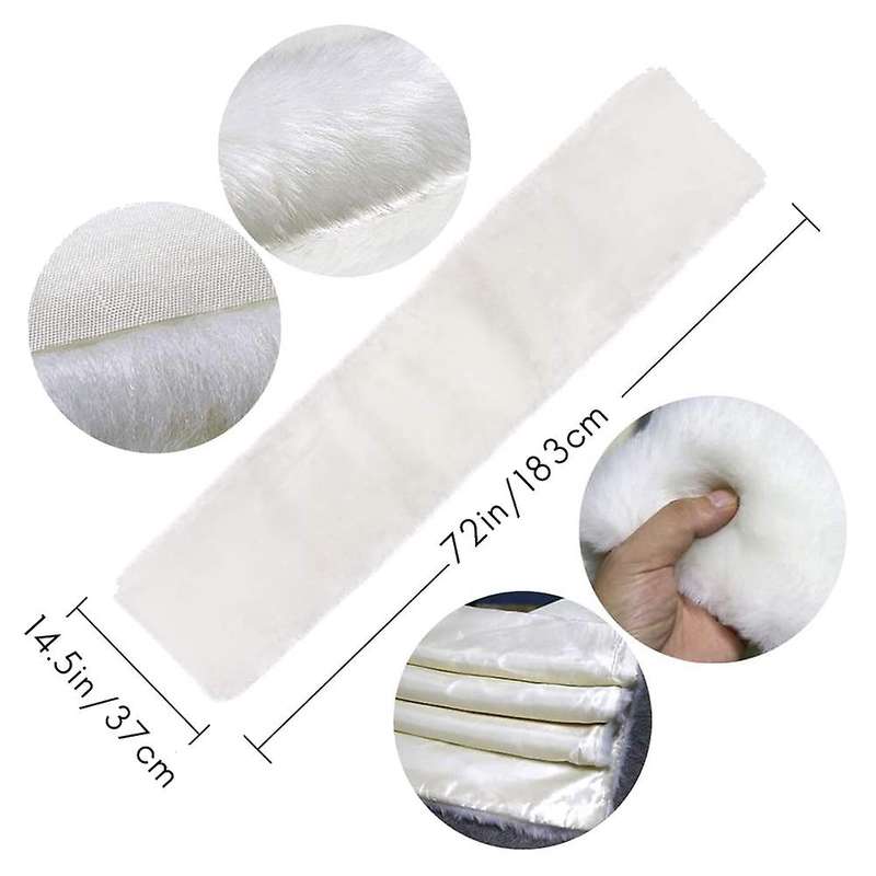 Table Runner 37x183cm White Table Cover Christmas Decoration for Home