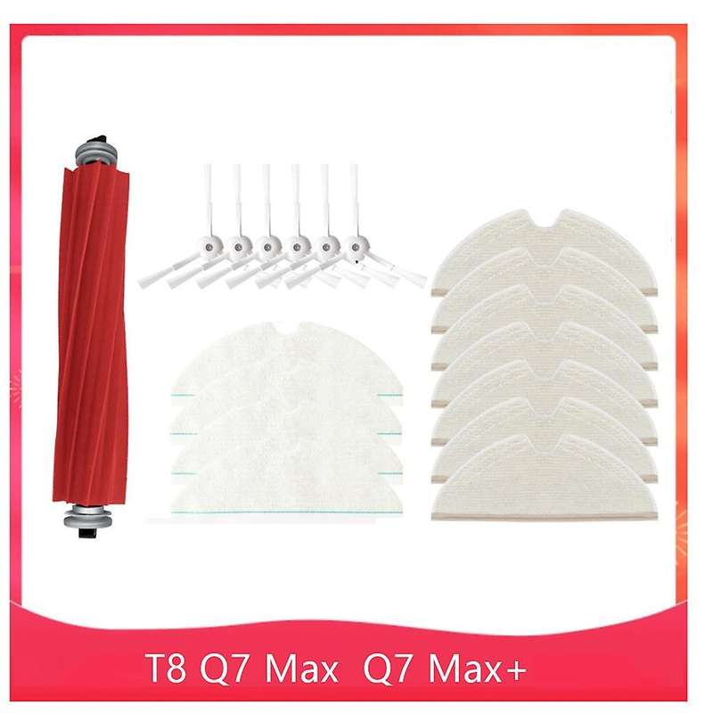 18pcs for T8/q7 Max/max+ Robot Mop Main Side Brush for Floor Cleaning