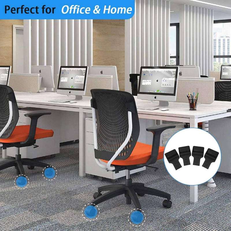 Caster Cups Fits to All Wheels Of Furniture,sofas Beds(black V Shape)