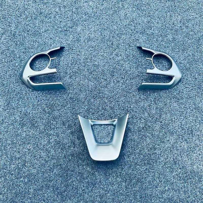 For Corolla Cross 2020-2022 Car Steering Wheel Button Cover Chrome