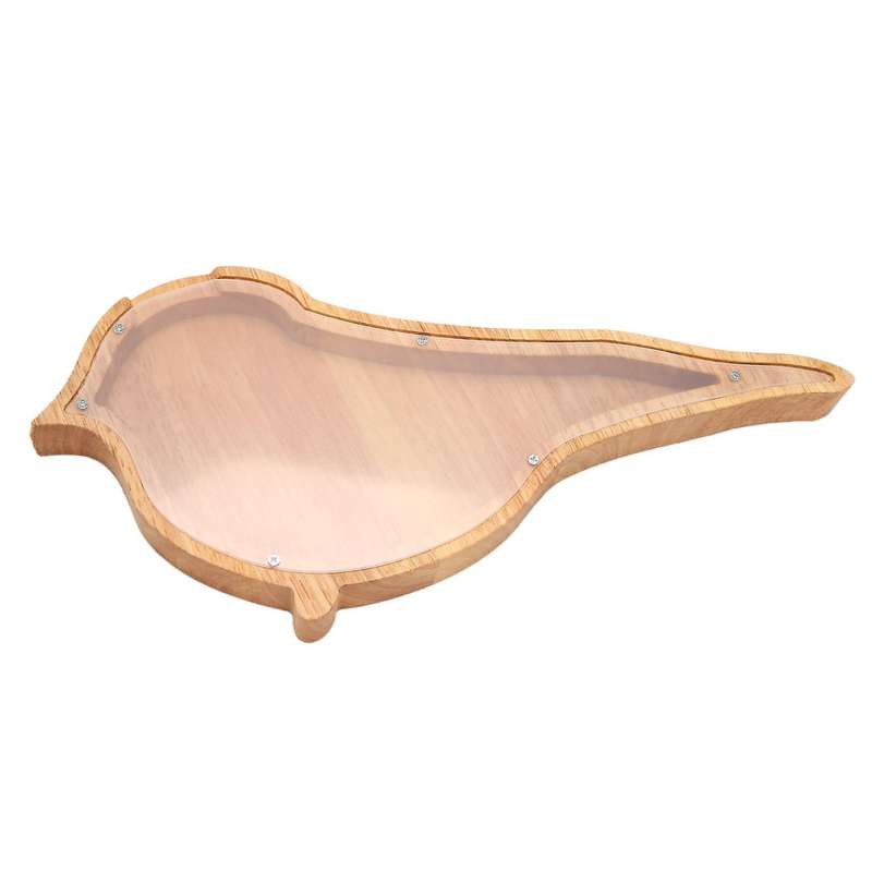 Bird Piggy Bank Pine Piggy Bank Transparent Decoration Gift 32x16cm
