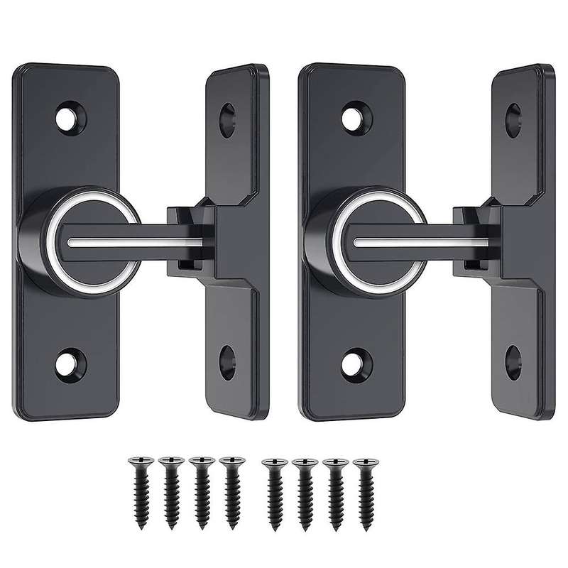 Barn Door Lock Hardware, 90 Degree Heavy Duty Gate Latches 2 Pack