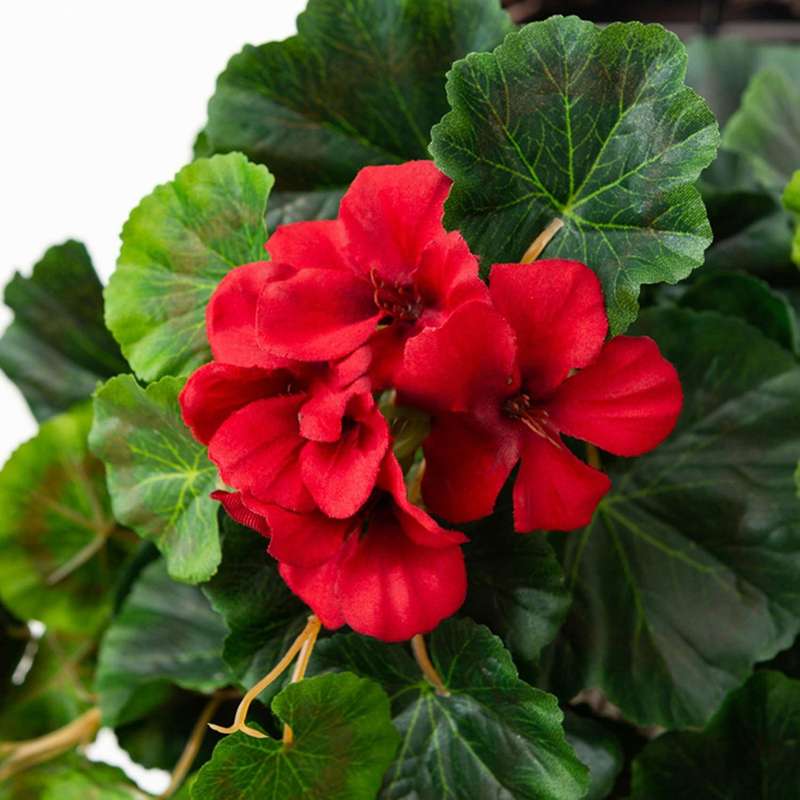 Artificial Hanging Plant, 3.2 Ft Fake Hanging Vines Begonia Leaf
