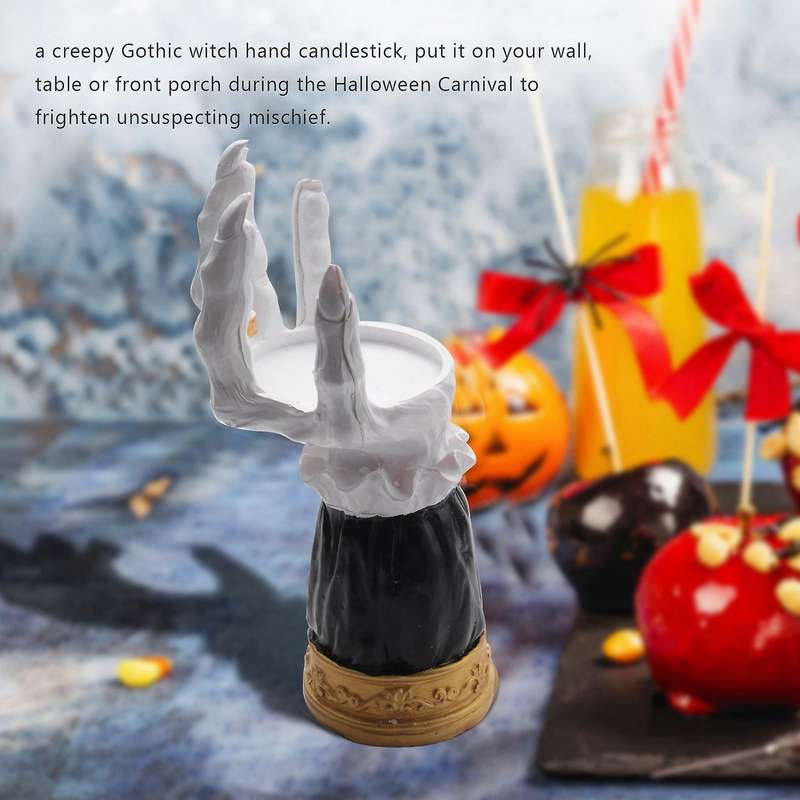 Halloween Candle Holder Candlestick Resin Candle Utensils Decor