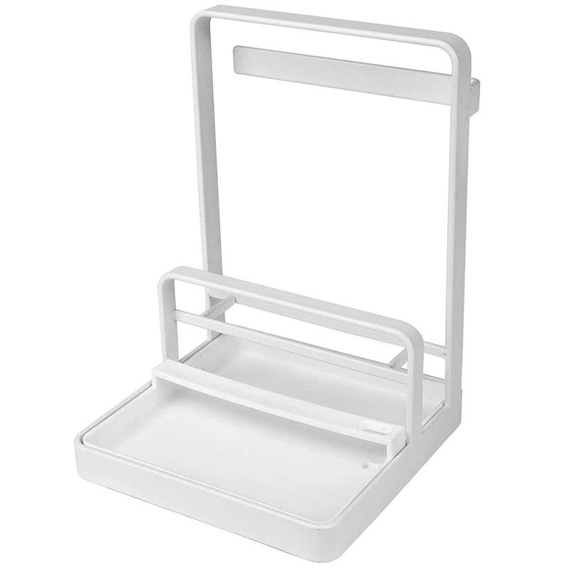 Pot Lid Holder Multipurpose Lid and Spoon Rest Pad Tray White