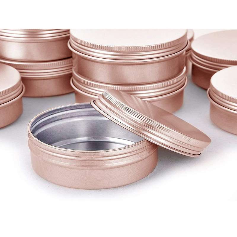 20pcs Tin Jar 2 Oz Containers with Lids Round Empty Candle Jars