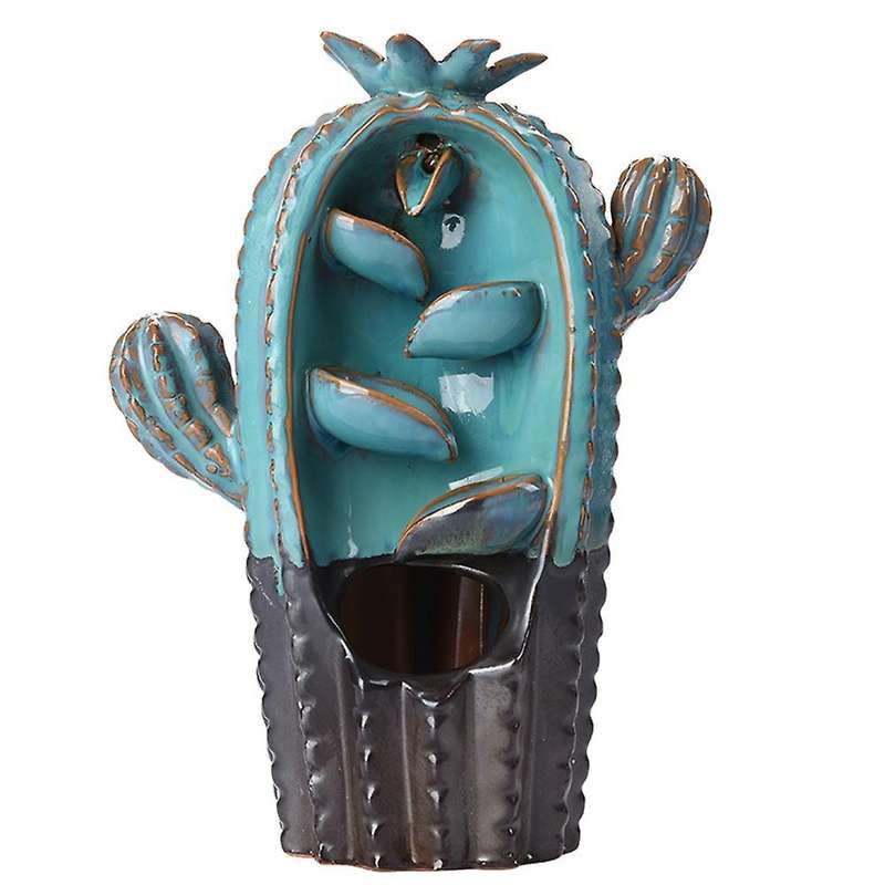 Backflow Incense Burner Incense Ceramic Ornaments Blue