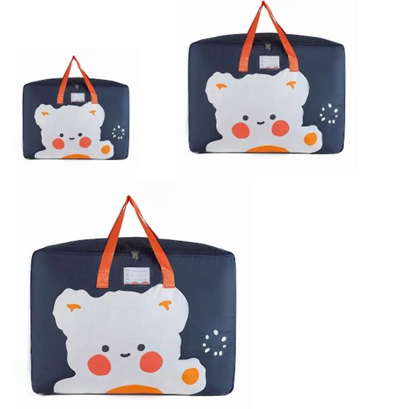 Clothes Storage Bags Cartoon Portable Box Pillow Quilt Blanket Home B