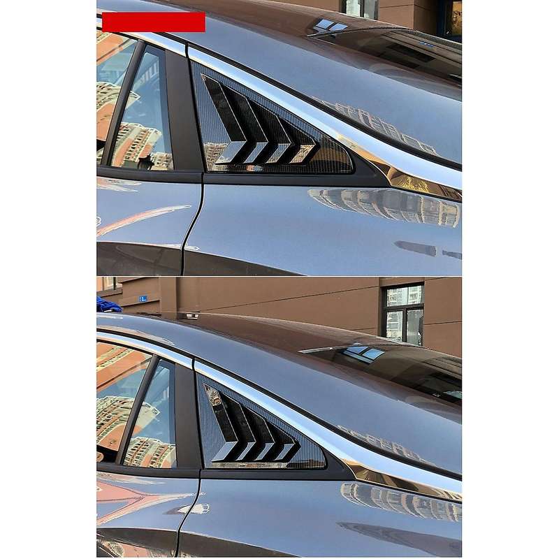 Rear Side Window Louvers,for Mg 5 Mg5 2021 Car, Carbon Fiber Style