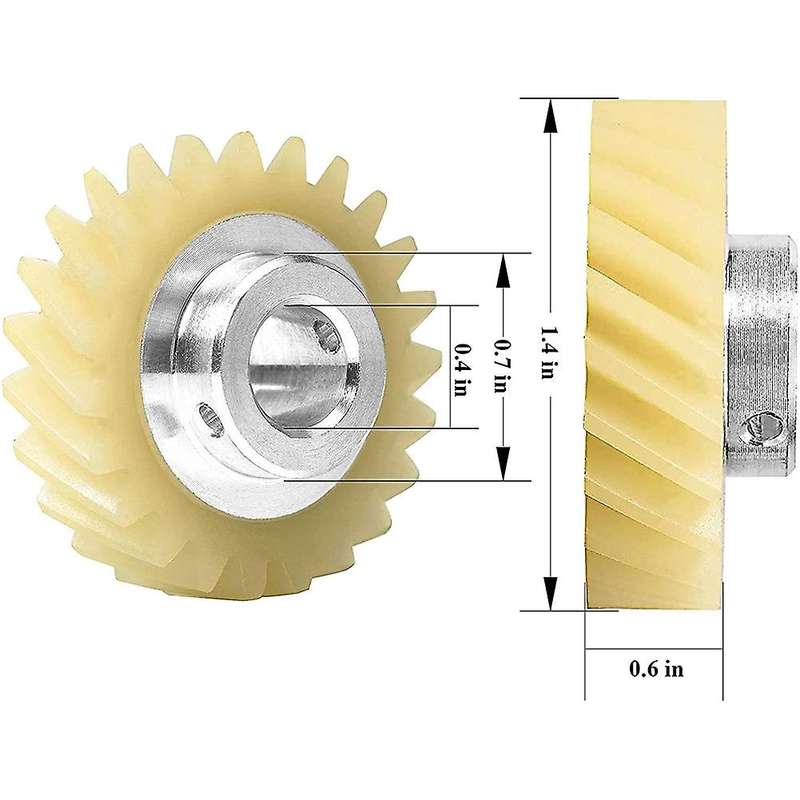 6pcs W10112253 Mixer Worm Gear Fit for Kitchenaid Mixers Whirlpool