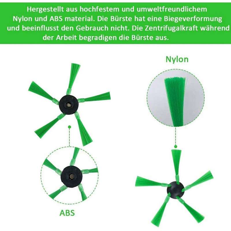 For Vorwerk Vr200 Vr300 Main Roller Brush Spin Brush and Hepa Filter