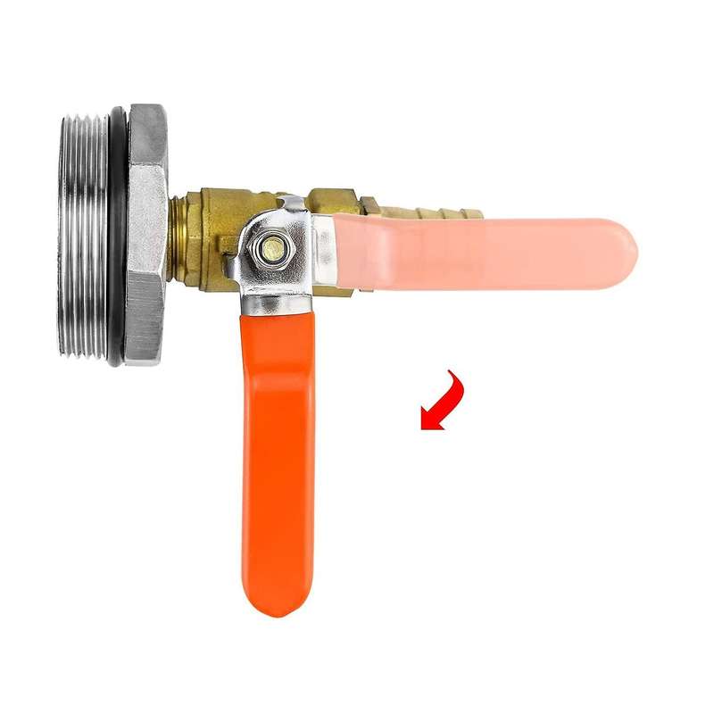 2inch Drum Faucet External Thread Adapter Brass Barrel Straight