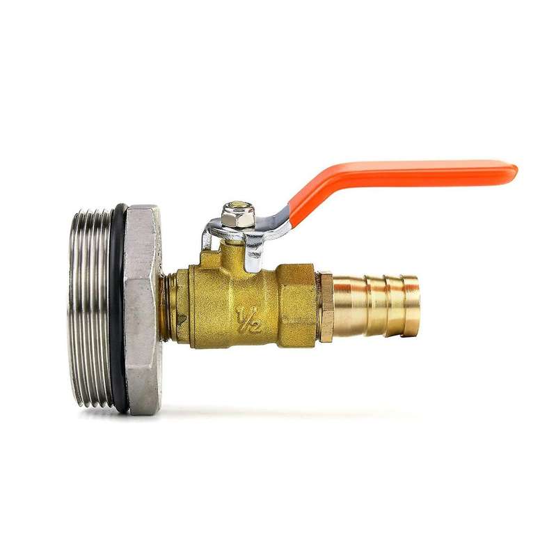 2inch Drum Faucet External Thread Adapter Brass Barrel Straight
