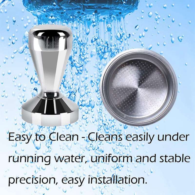 51mm Coffee Tamper and 51mm Filter Basket Cup Filter for Delonghi