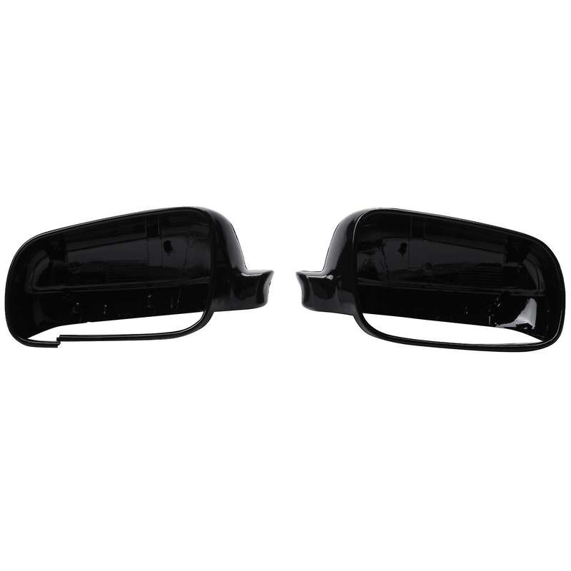 1 Pair Black Right + Left Rearview Mirror Cover for Mk4 1998-2005